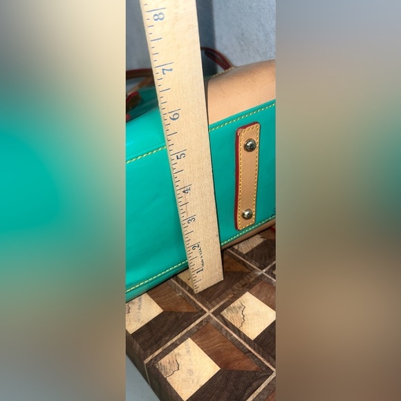 Dooney And Bourke‎ Satchel Bag - Patent Leather Ocean Teal - Picture 9 of 16